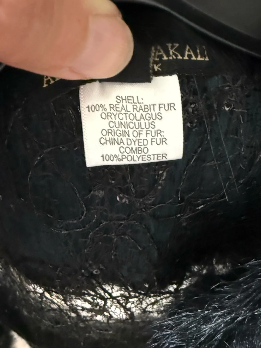 NWOT Alberto Makali genuine fur shrug XS